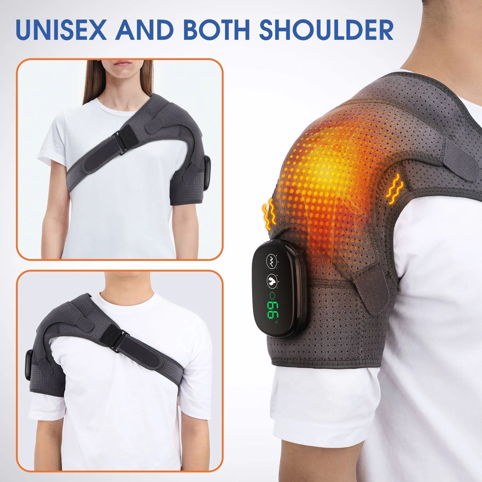 Heating Shoulder Brace Compression with Vibration