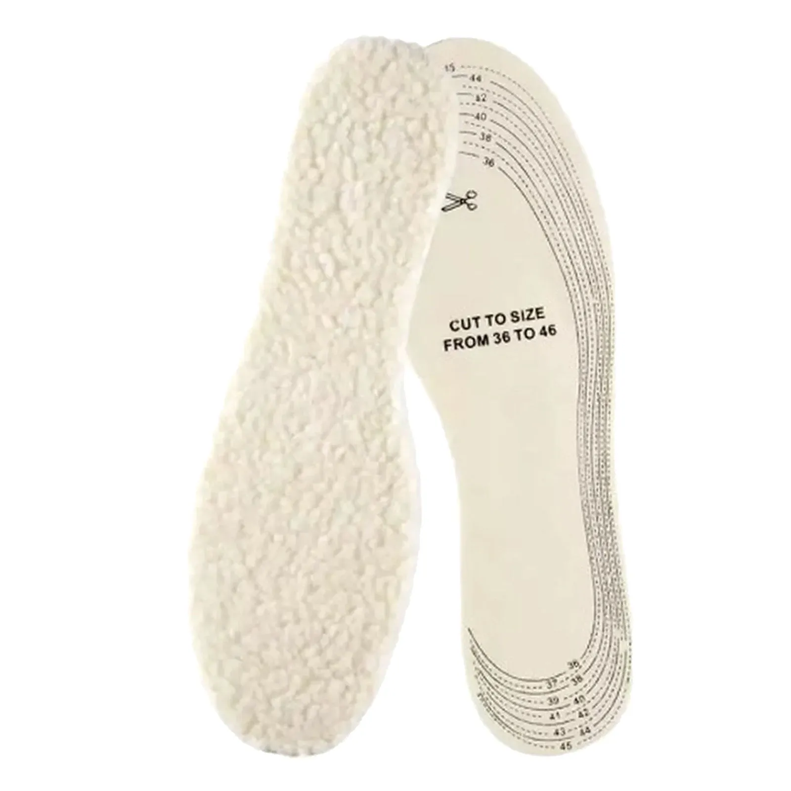 Insoles Health Thermal Adjustable Wool Insoles ( Men's M - Ladies L)