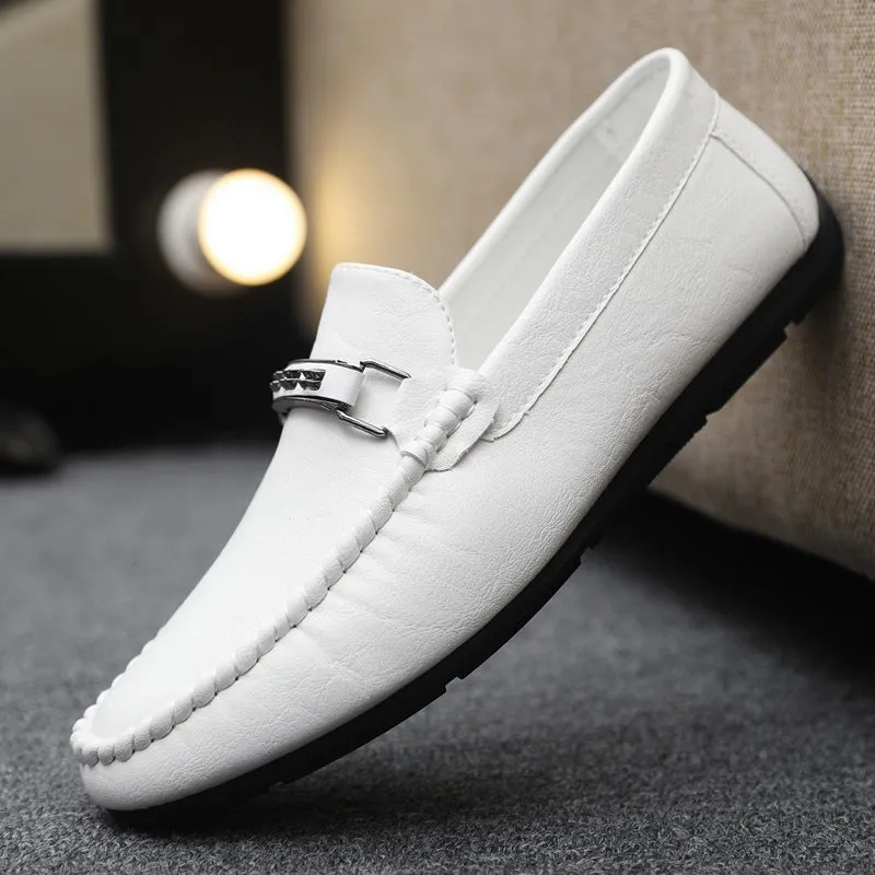 INSTOCK- New Breathable Men's Casual Leather Shoes Slip-on