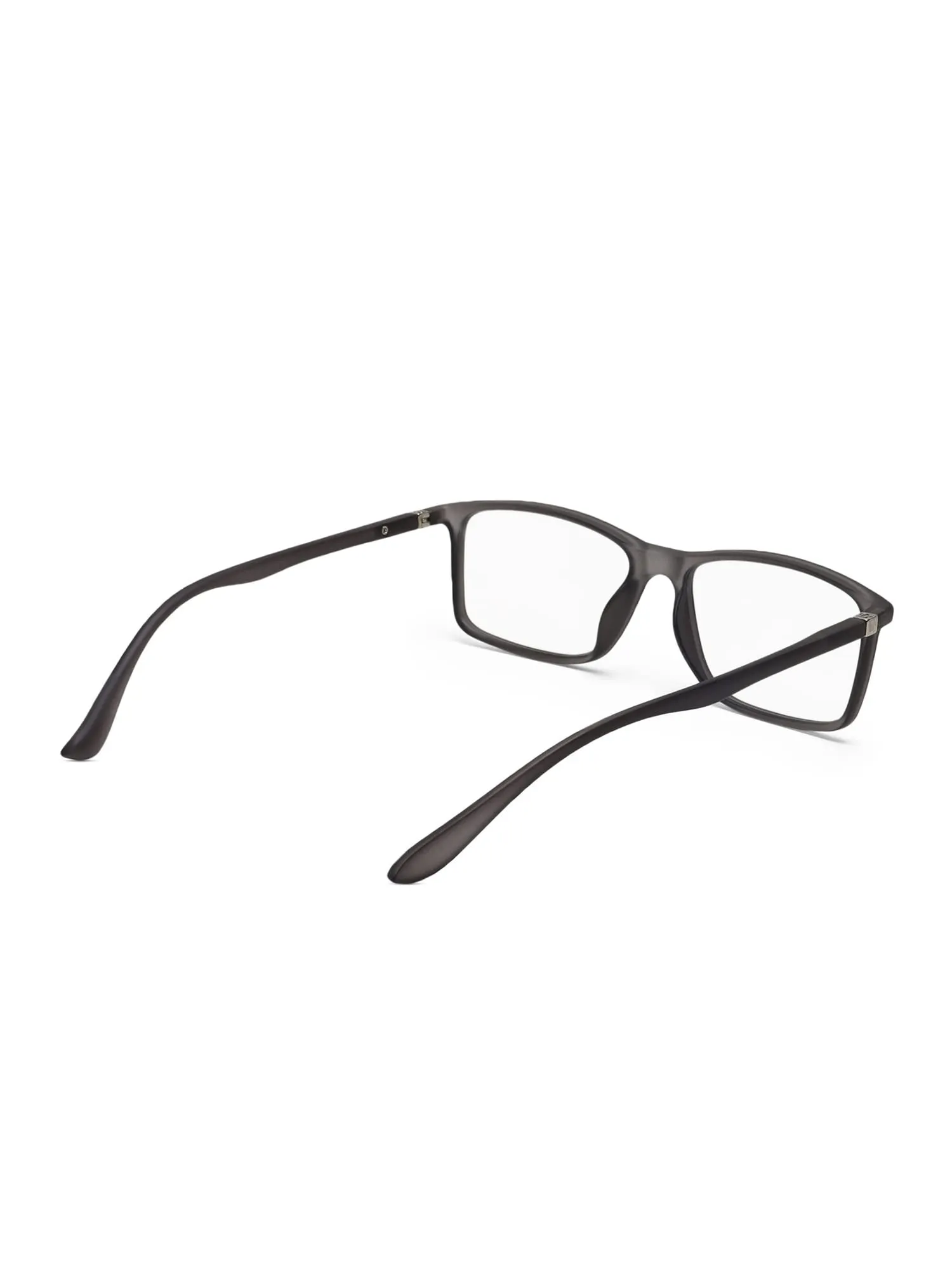 Intellilens Square Blue Cut Computer Glasses for Eye Protection (Grey) | Unisex, UV ProtectionZero Power, Anti Glare & Blue Light Filter Glasses