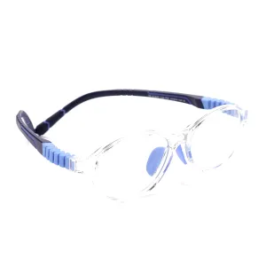 Intellilens | Zero Power Blue Cut Computer Glasses | Anti Glare, Lightweight & Blocks Harmful Rays | UV Protection Specs | For Boys & Girls | Transparent| Oval | Small