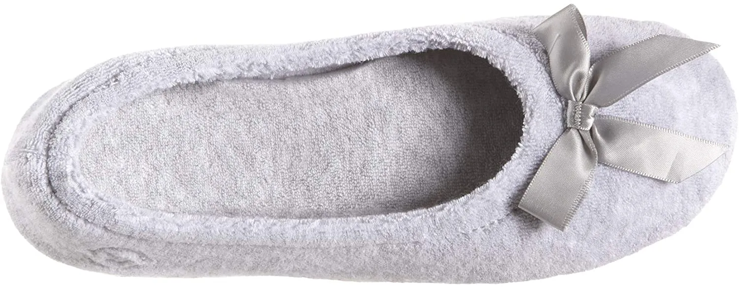 Isotoner Women's Terry Ballerina Slipper