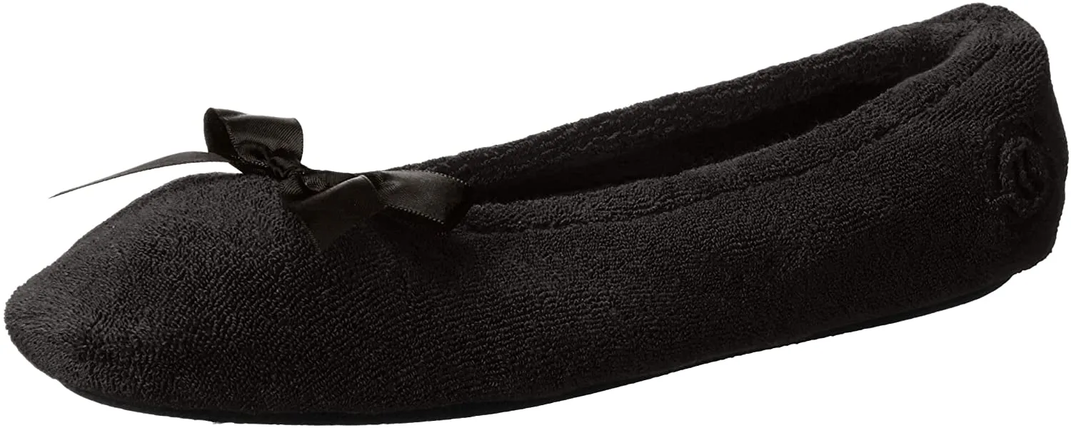 Isotoner Women's Terry Ballerina Slipper