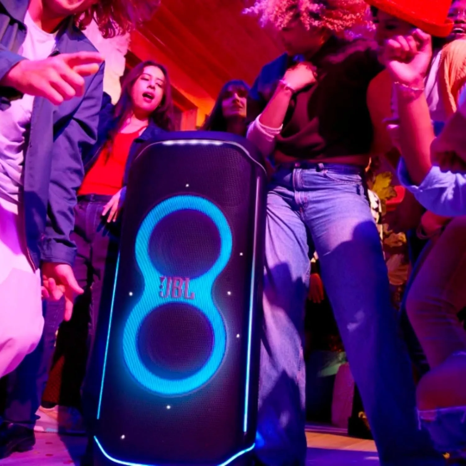 JBL PartyBox Ultimate - Massive Party Speaker with Powerful Sound, Multi-Dimensional Lightshow, and Splashproof Design - Black(JBLPARTYBOXULTAM)-Open Box (10/10 Condition)