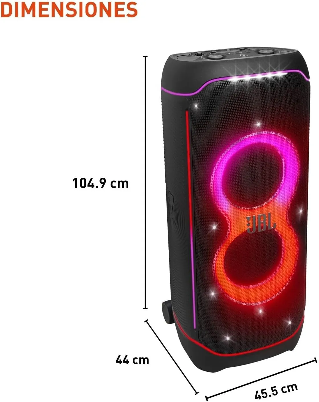 JBL PartyBox Ultimate - Massive Party Speaker with Powerful Sound, Multi-Dimensional Lightshow, and Splashproof Design - Black(JBLPARTYBOXULTAM)-Open Box (10/10 Condition)