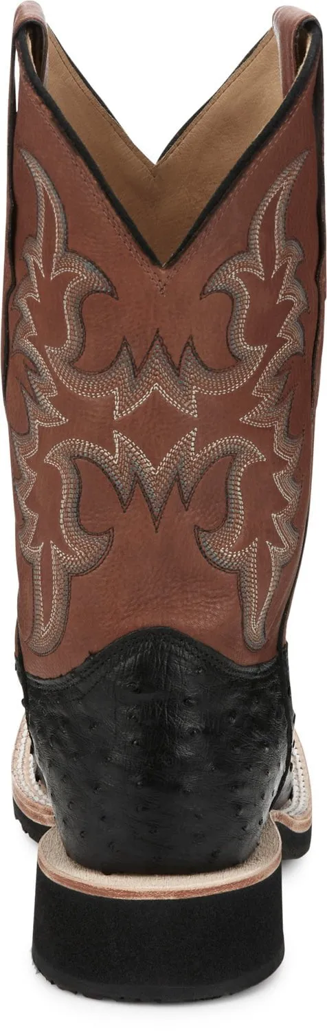 Justin 11in Mens Oak Drover Leather Cowboy Boots