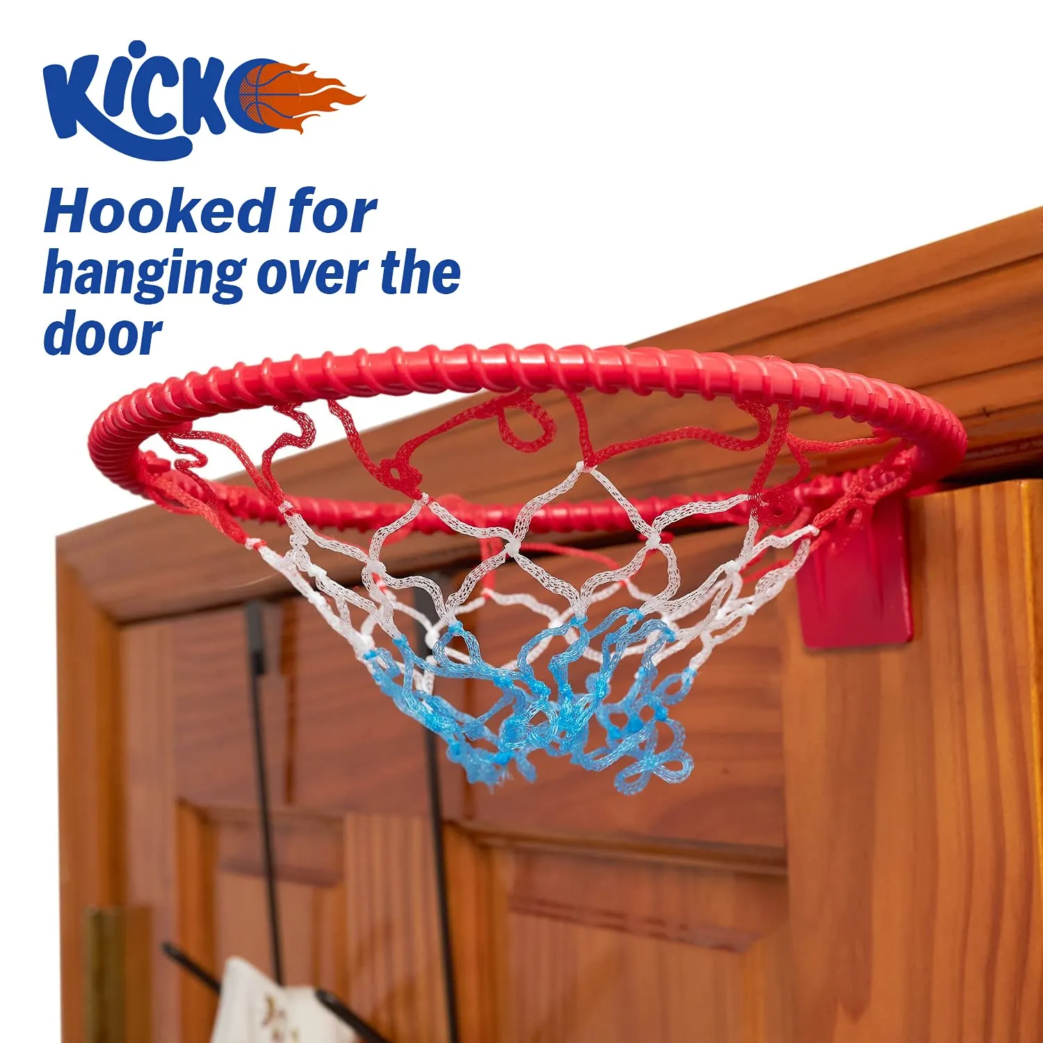 Kicko Over The Door Basketball Hoop and Ball Set - 1 Pack - for Kids, Party Favors