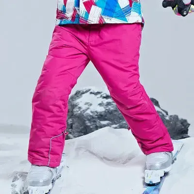 Kids Windproof Waterproof Snow Pants