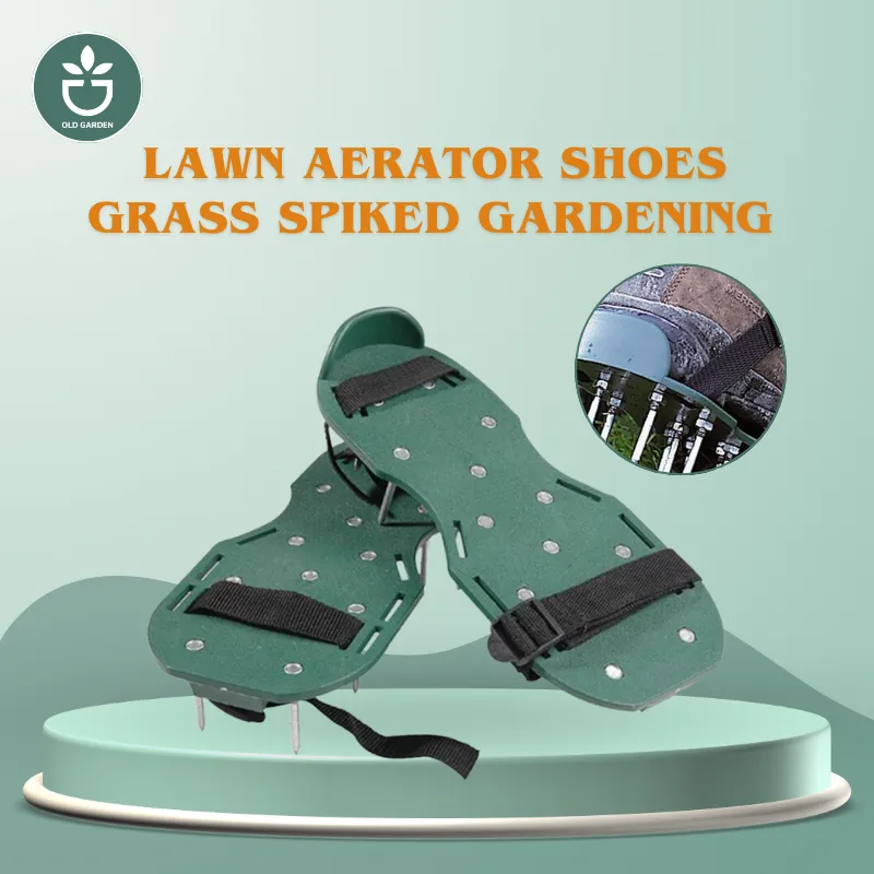 Lawn Aerator Shoes Grass Spiked Gardening