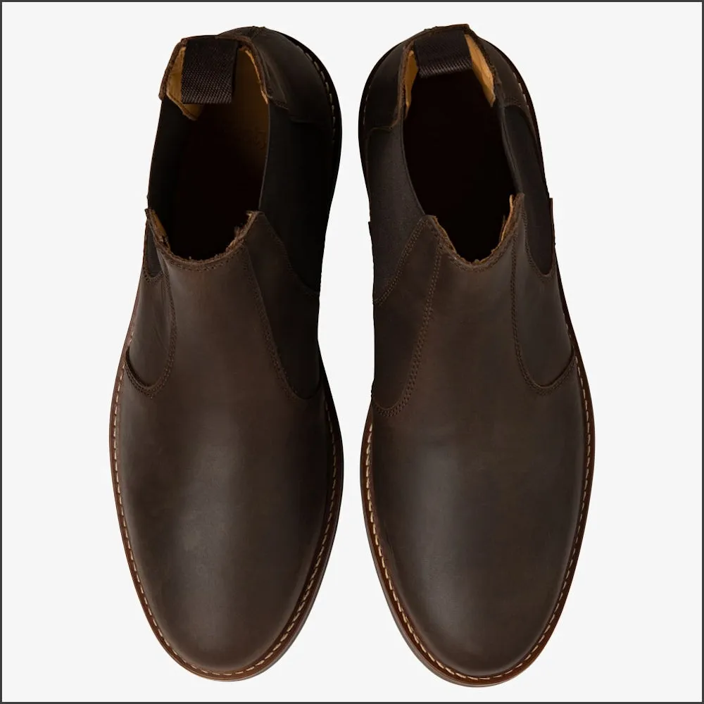 Loake Davy Brown Oiled Nubuck Chelsea Boot--