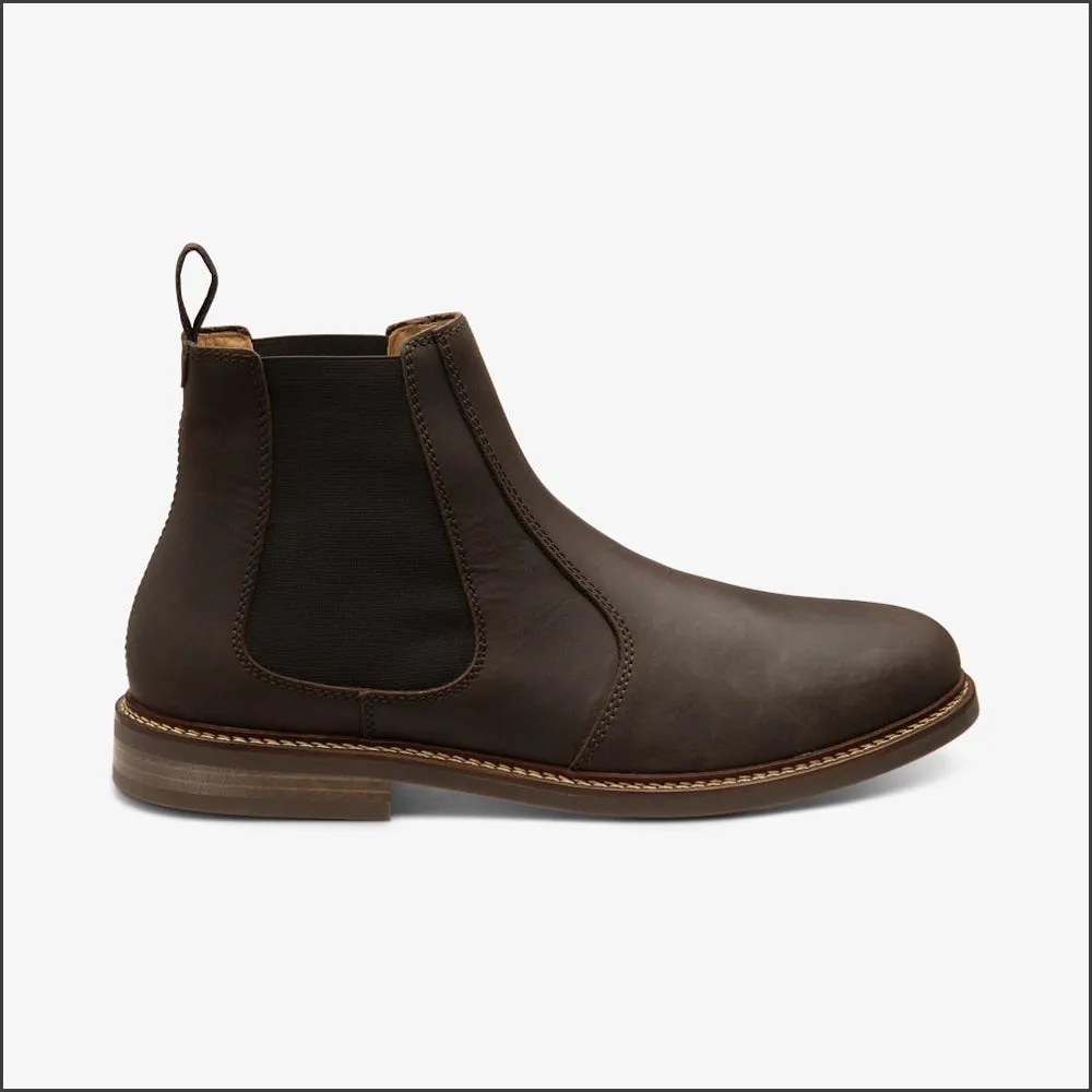 Loake Davy Brown Oiled Nubuck Chelsea Boot--