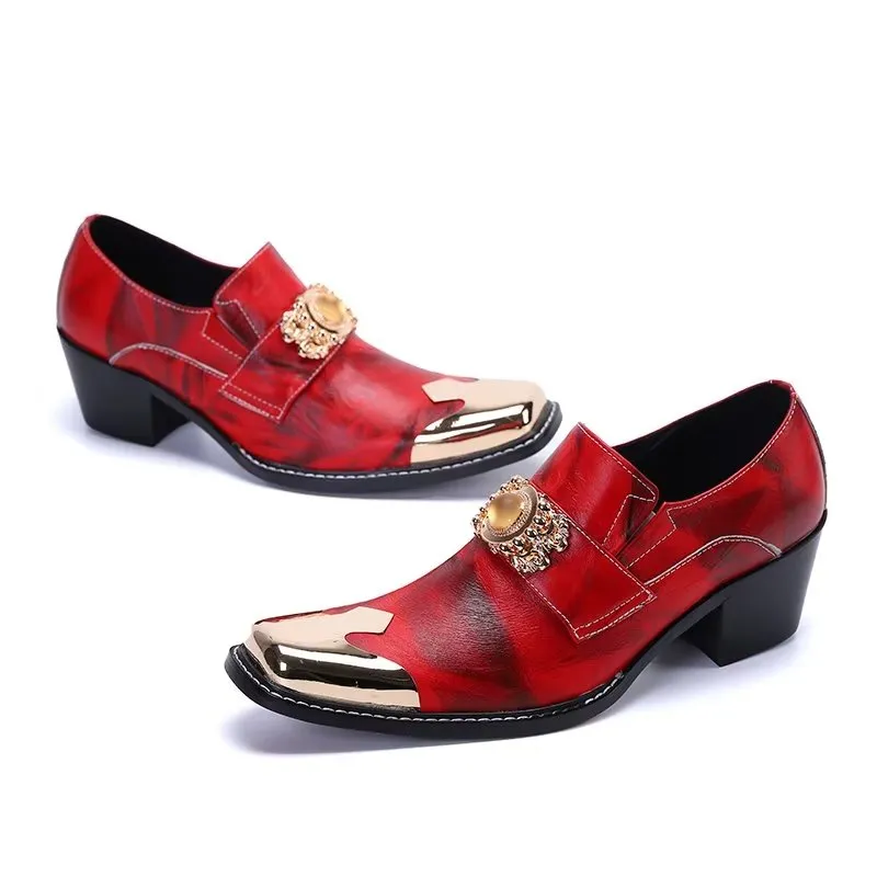 Luxury Square Toe Slip-on Dress Shoes