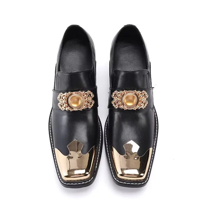 Luxury Square Toe Slip-on Dress Shoes