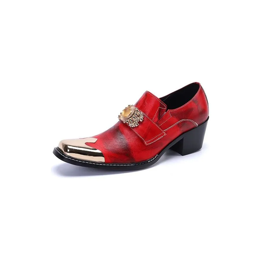 Luxury Square Toe Slip-on Dress Shoes