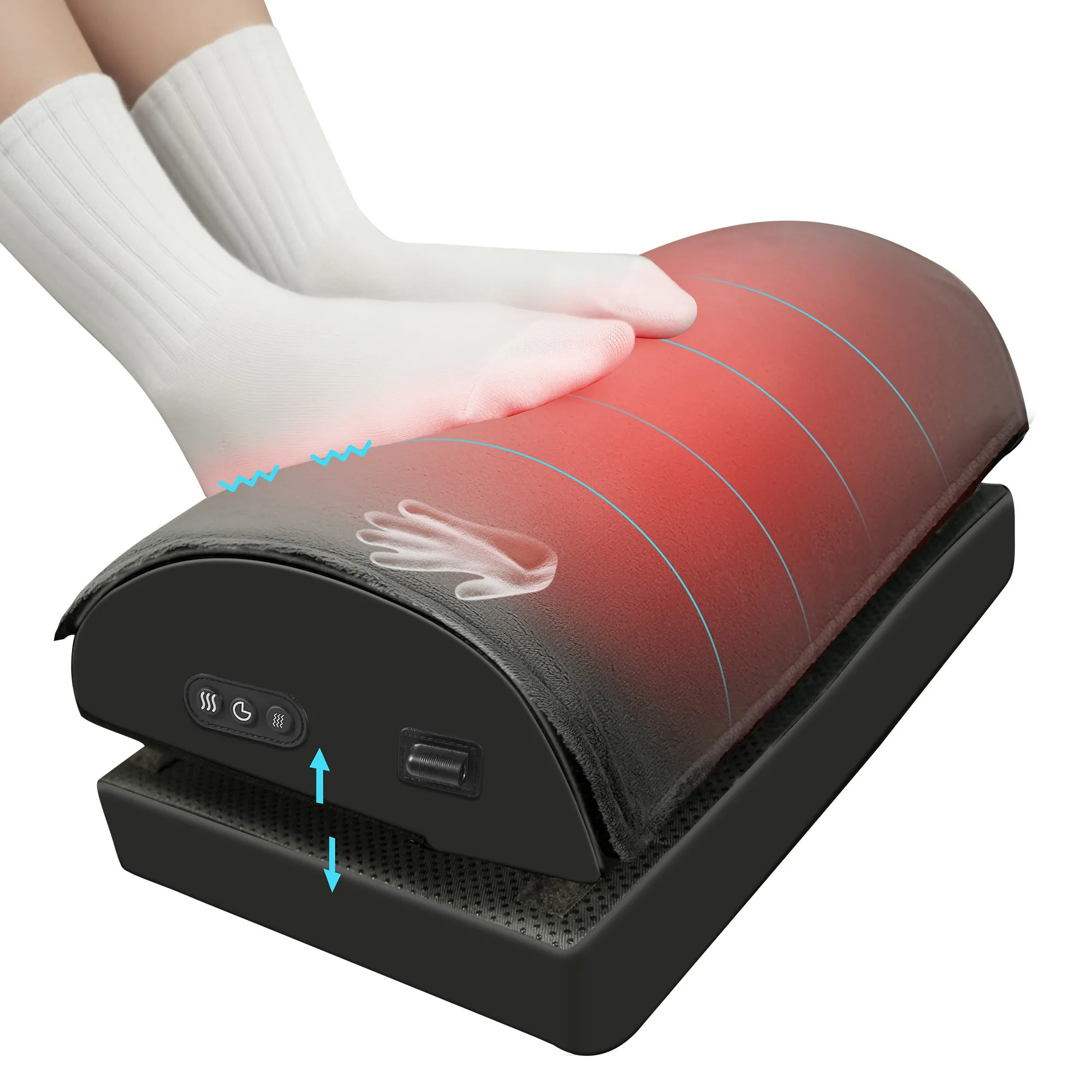 Memory Foam Vibration Foot Massager with Heat Under Desk - 535