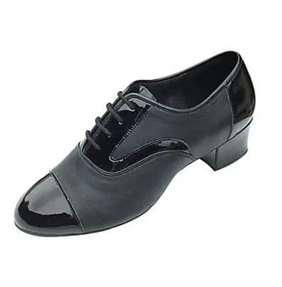 Men Black Leather Ballroom Dancing Shoes Latin Salsa Shoes