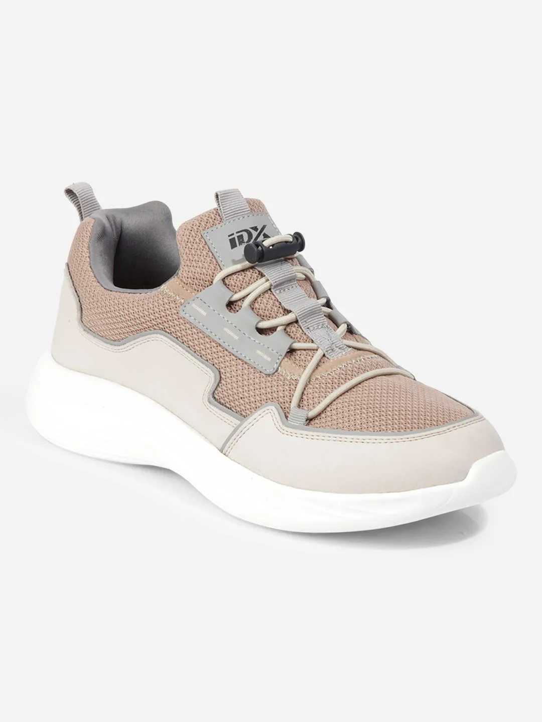 Men's Beige Textured Mesh Sneakers IX7131