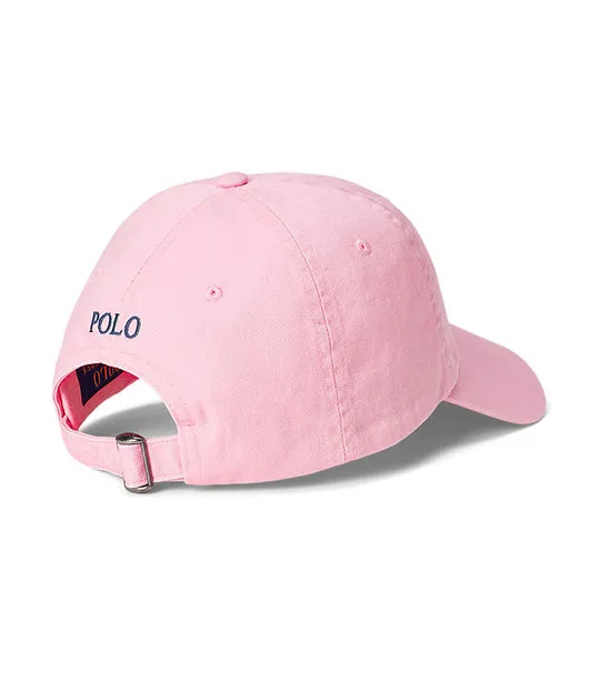 Men's Cotton Chino Ball Cap Carmel Pink/Jewel Blue