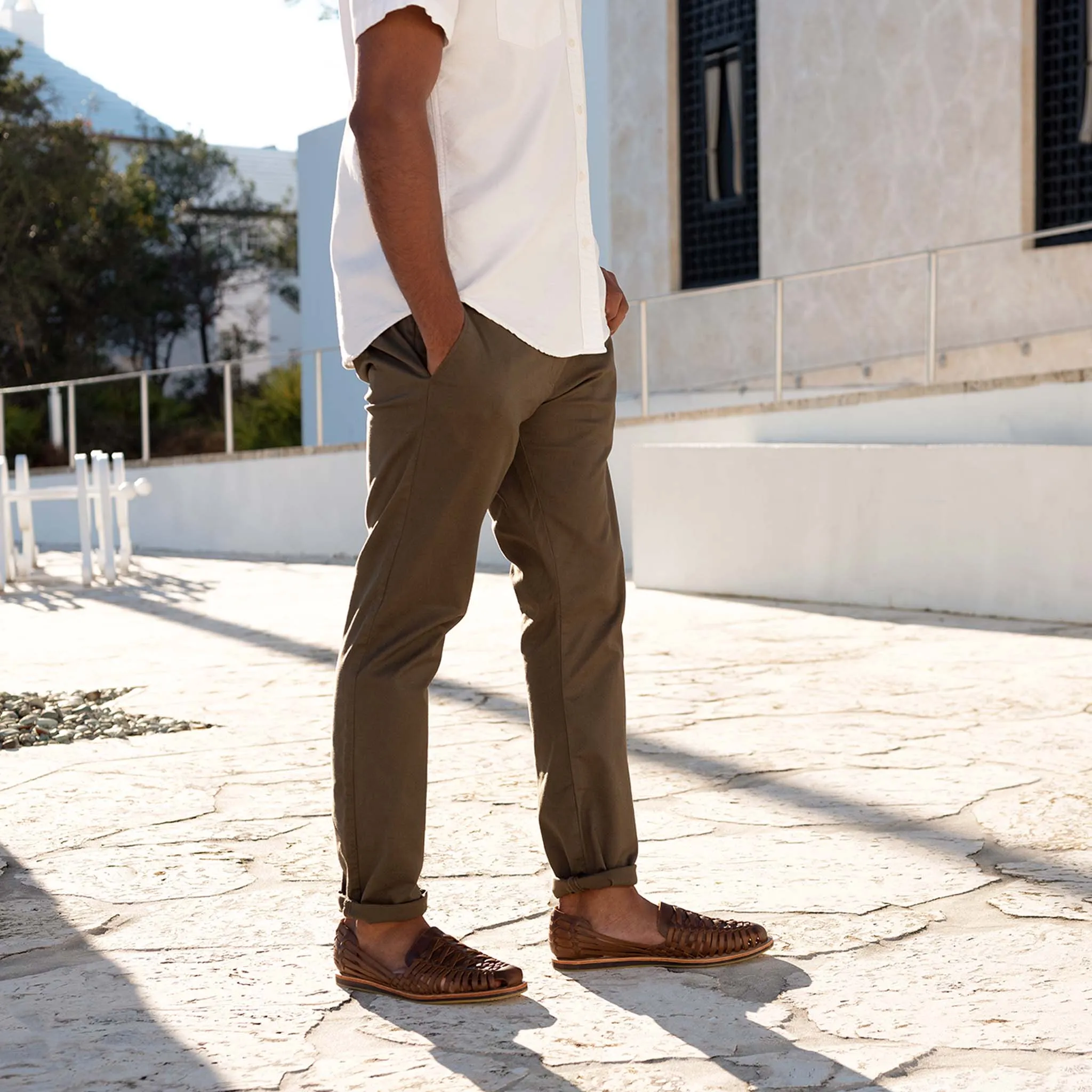 Men's Huarache Sandal Brown