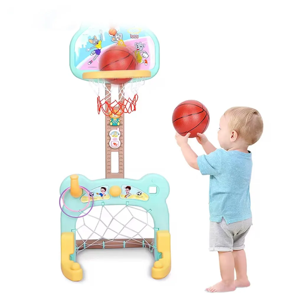 (NET) 2-in-1 Basketball And Football Play Set