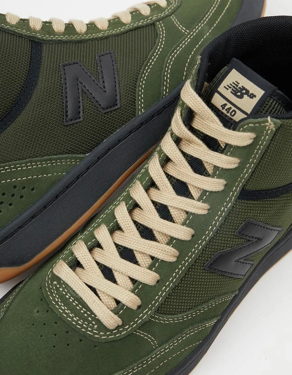 New Balance Numeric 440 Hi Skate Shoes - Olive/Black