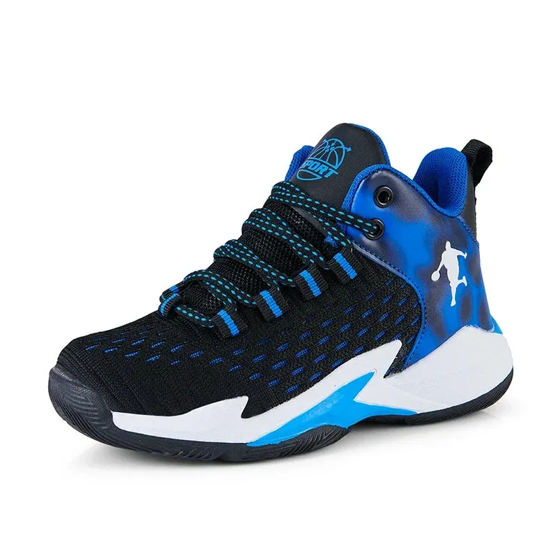 New Kids' Basketball Shoes – Breathable, Comfortable Sport Sneakers for Boys & Girls, Ideal for Outdoor Play and Gym Activities