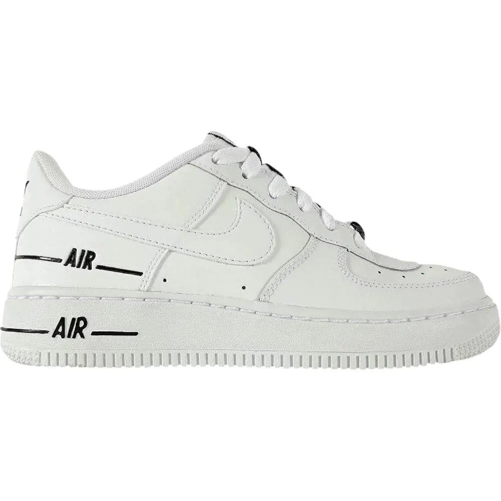 Nike Air Force 1 LV8 3 GS Multiple Logos, white/black