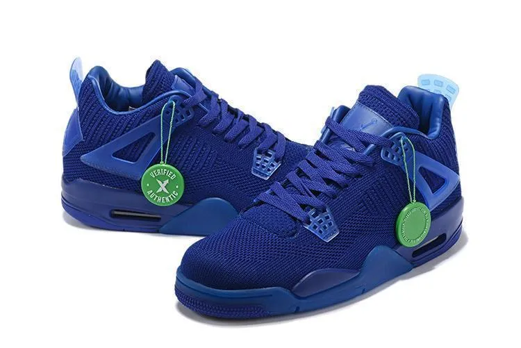 Nike Air Jordan 4 Flyknit 'HYPER ROYAL' Basketball Men !!! CYBER MONDAY SALE !!!