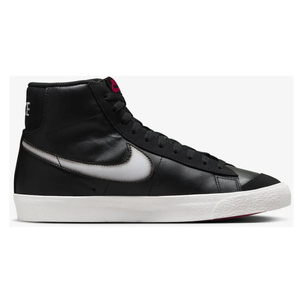 Nike Men's Blazer Mid '77 Vintage Nas Shoes - Black / Summit White / Noble Red