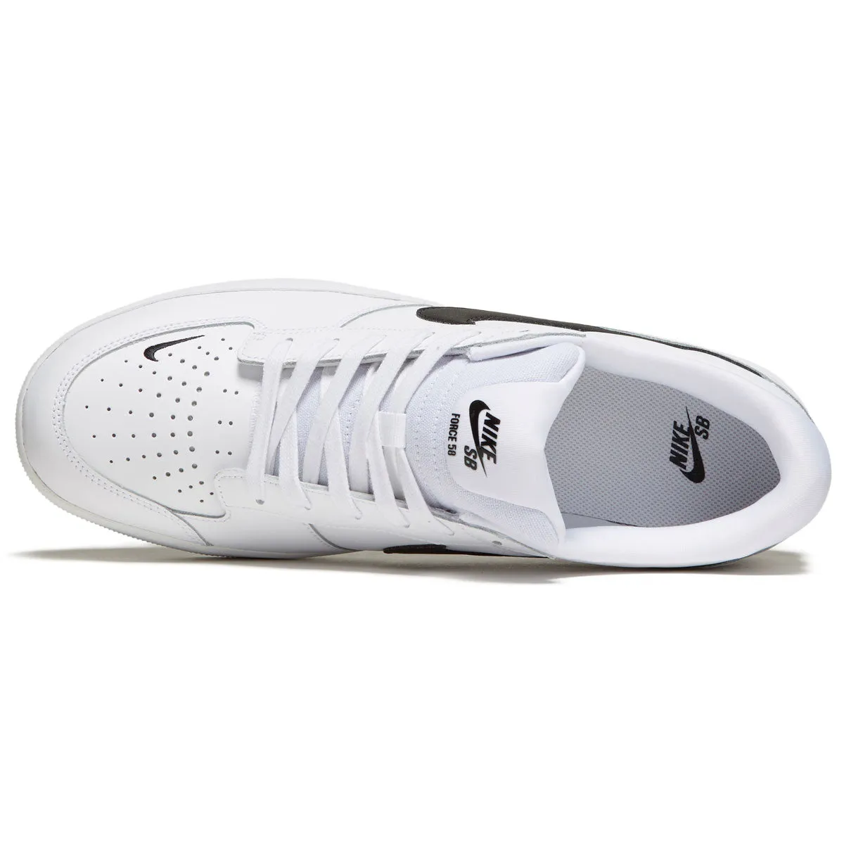 Nike SB Force 58 Premium Shoes - White/Black/White/White