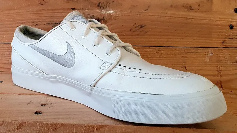 Nike Zoom Air Stefan Janoski Low Leather Trainers UK11/US12/E46 616490-110 White