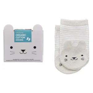 Organic Cotton Bunny Baby Socks