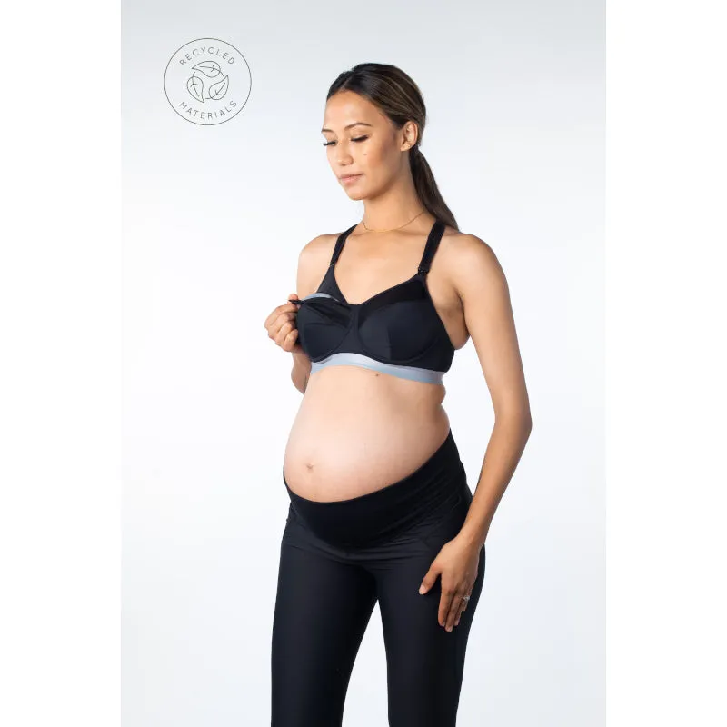 Reactivate Sports Nursing Maternity Bra Black - Hotmilk