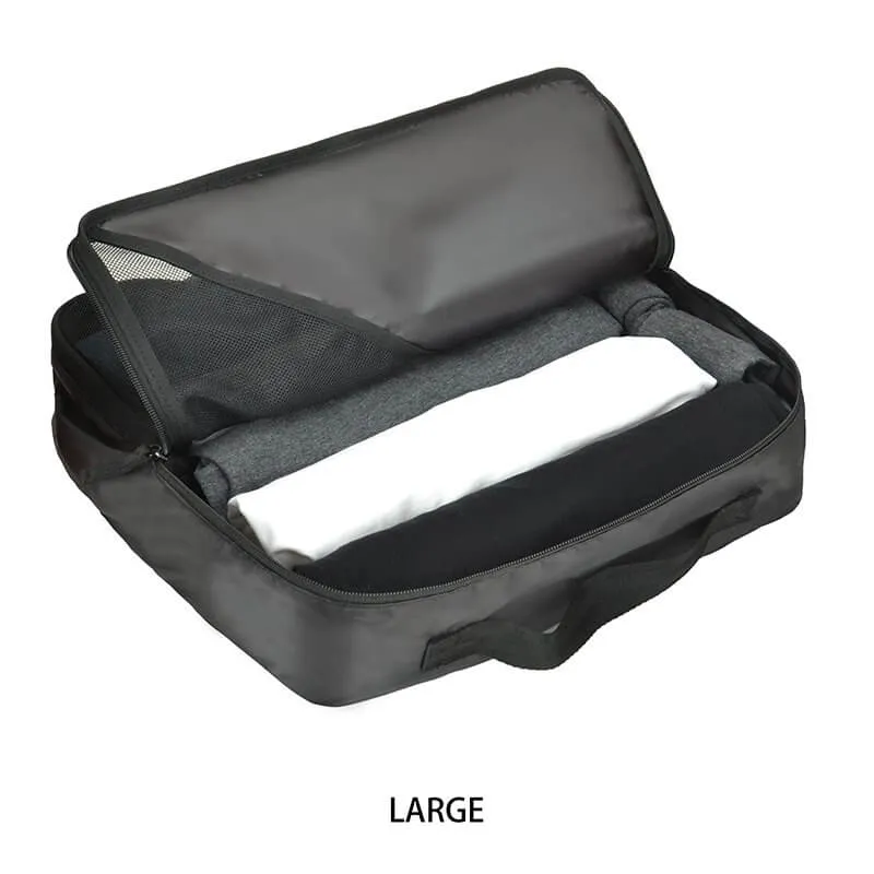 Recycled Travel Packing Cubes 4 Pack Black