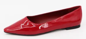 Red Patent Pointed Toe Flats