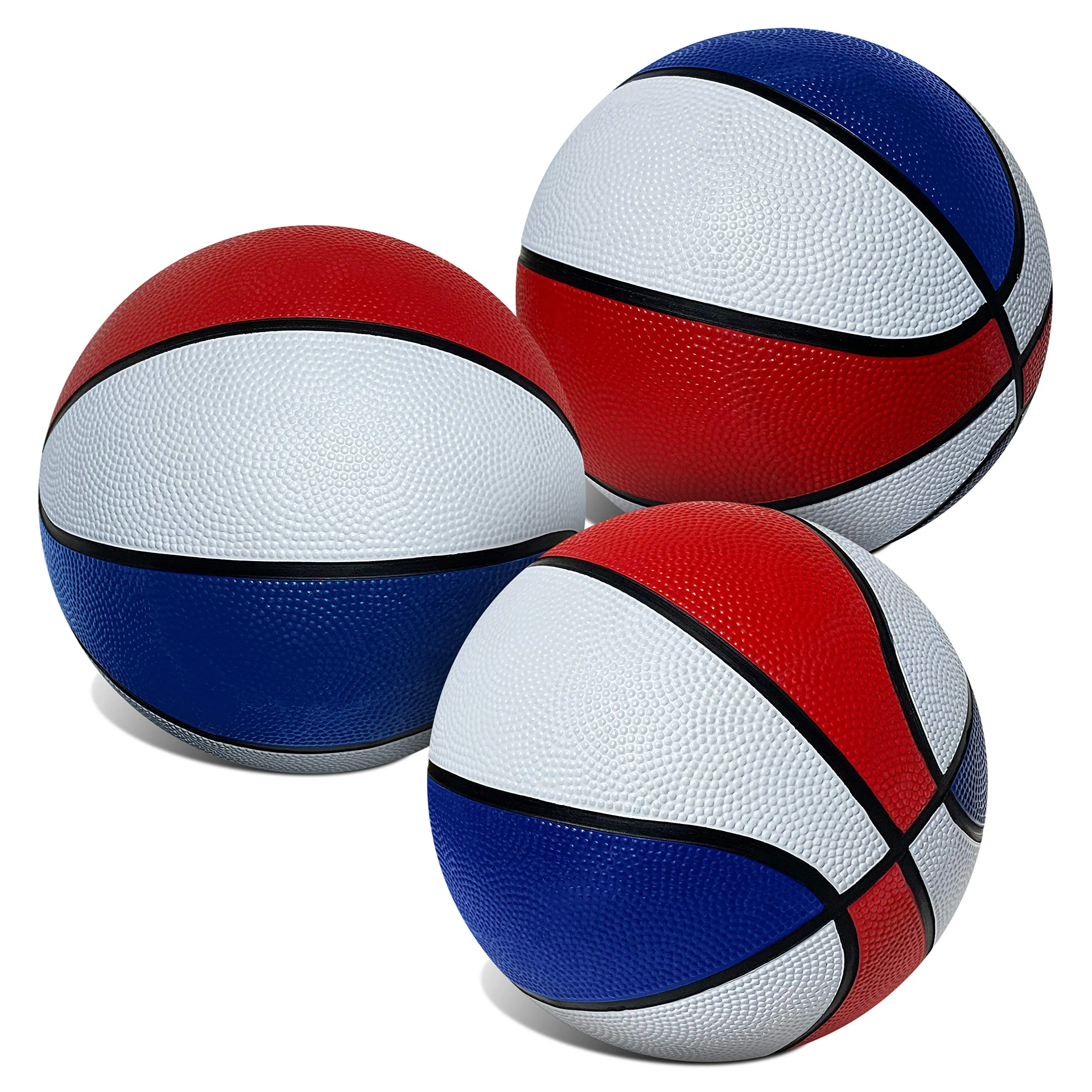 Red, White & Blue Mini Basketball Set for Pop A Shot Basketball Arcade Games | Size 3, 7