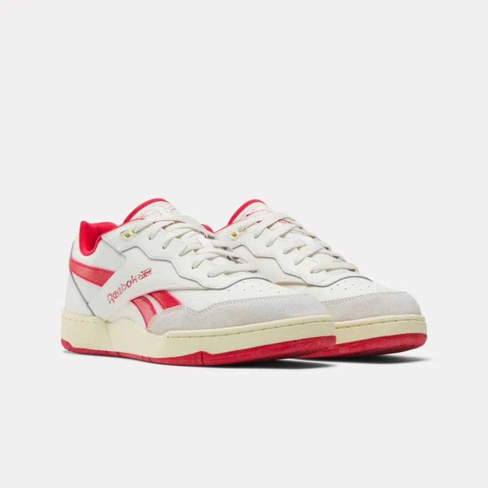 Reebok Footwear Men BB 4000 II Basketball Shoes CHALK/WEATHEREDWHITE/VECTORRED