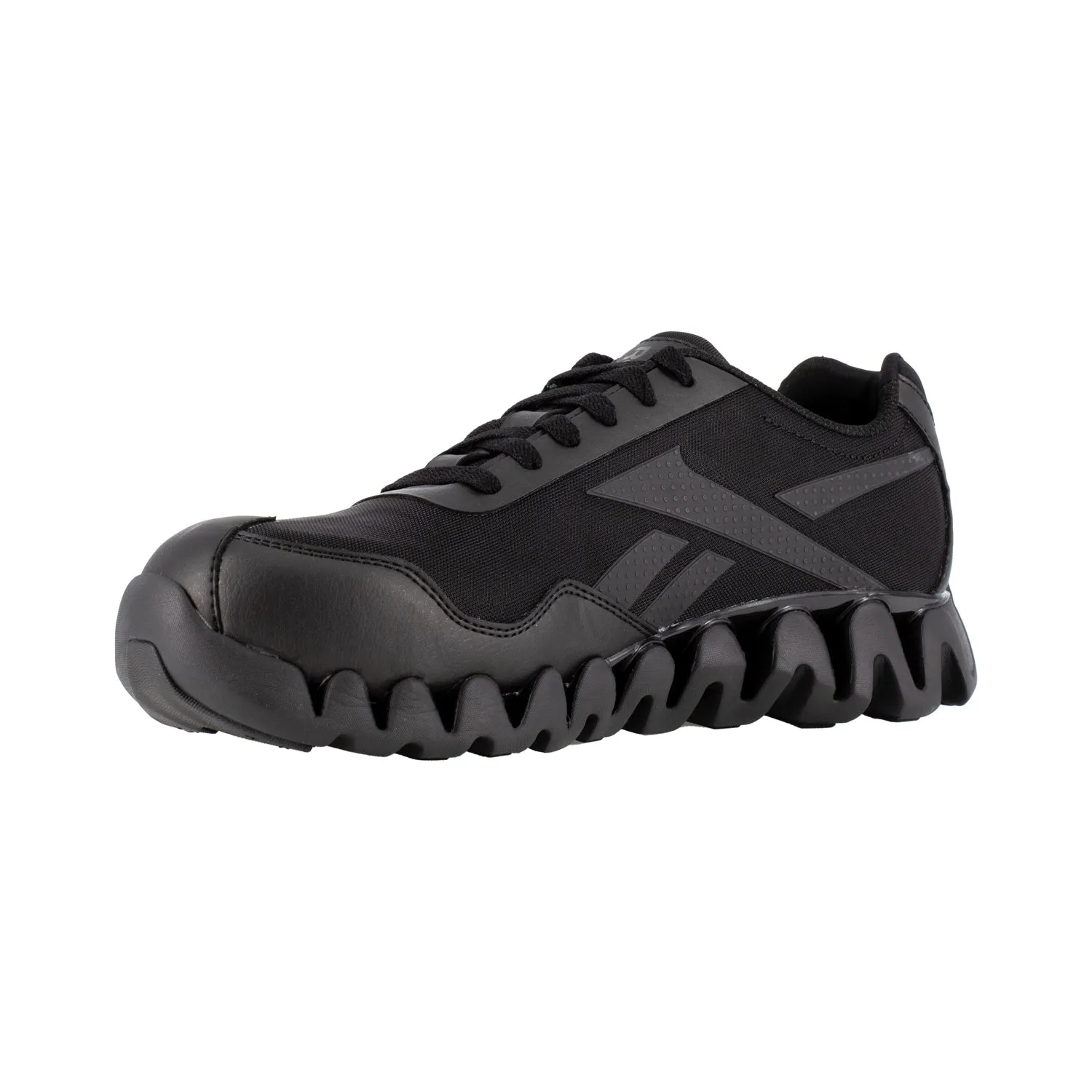 Reebok Womens Black Mesh Work Shoes Zig Pulse Athletic CT