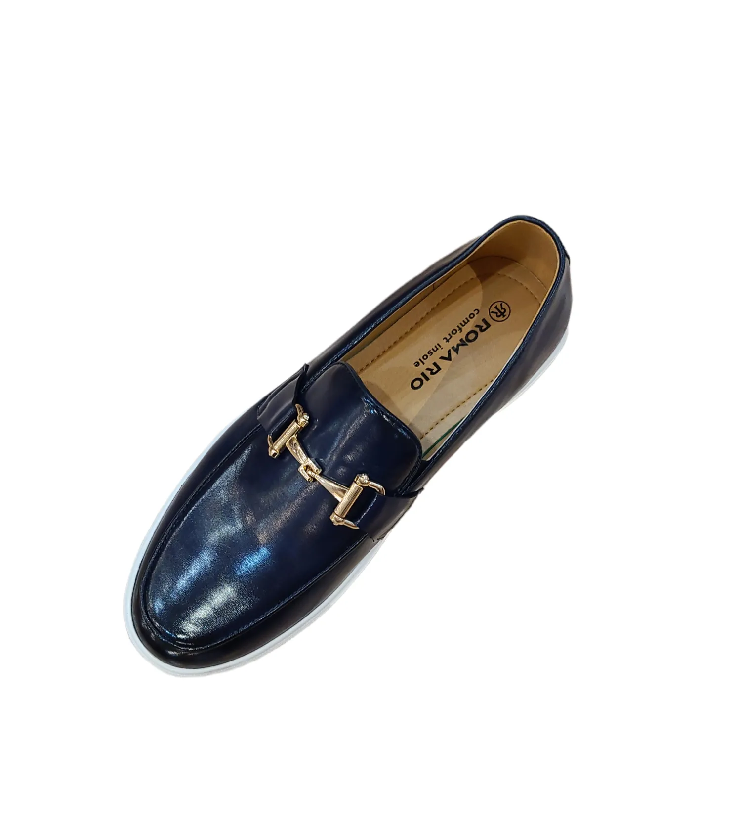 Romario Slip on PU with Gold Buckle