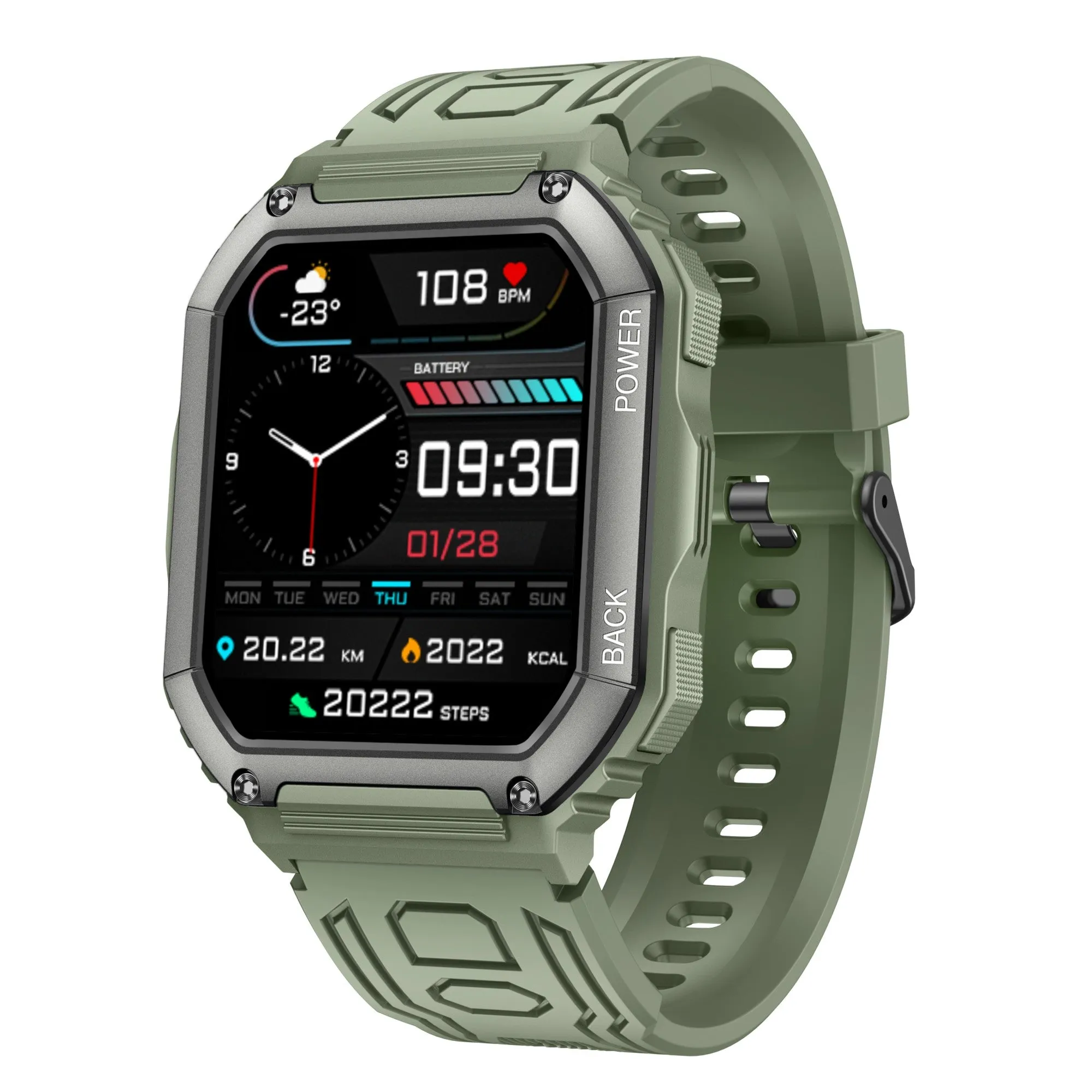 Rugged Waterproof Sport Smart watch W03Kr806