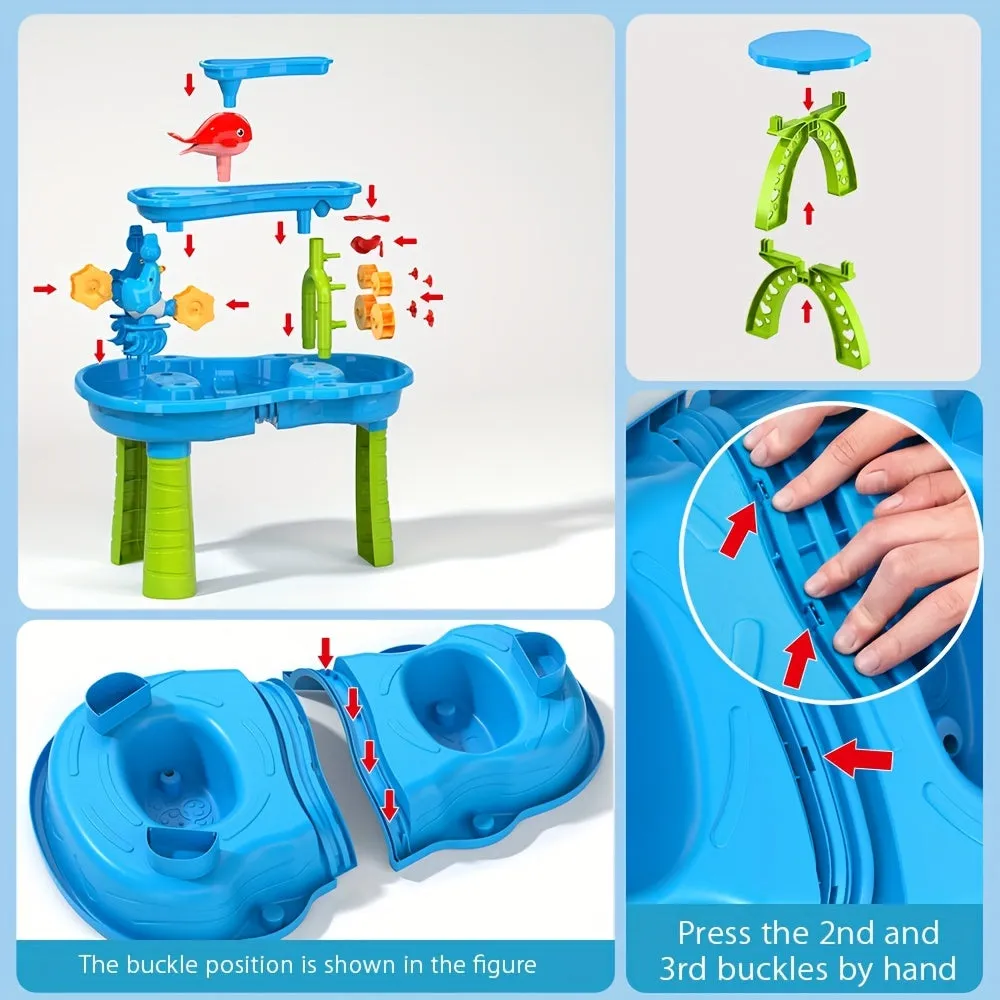 Sensory Sand and Water Table for Toddler Play