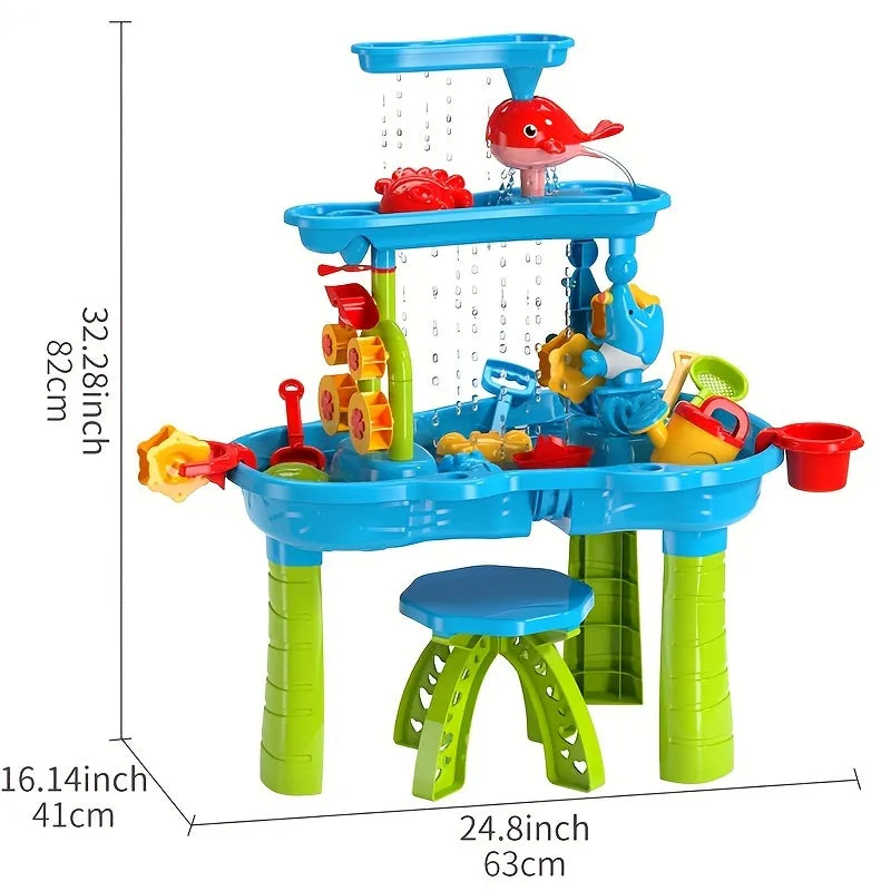 Sensory Sand and Water Table for Toddler Play