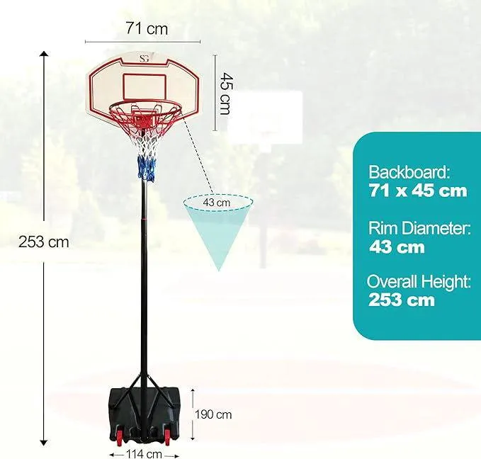 SG Traders Basketball Hoop and Stand Set