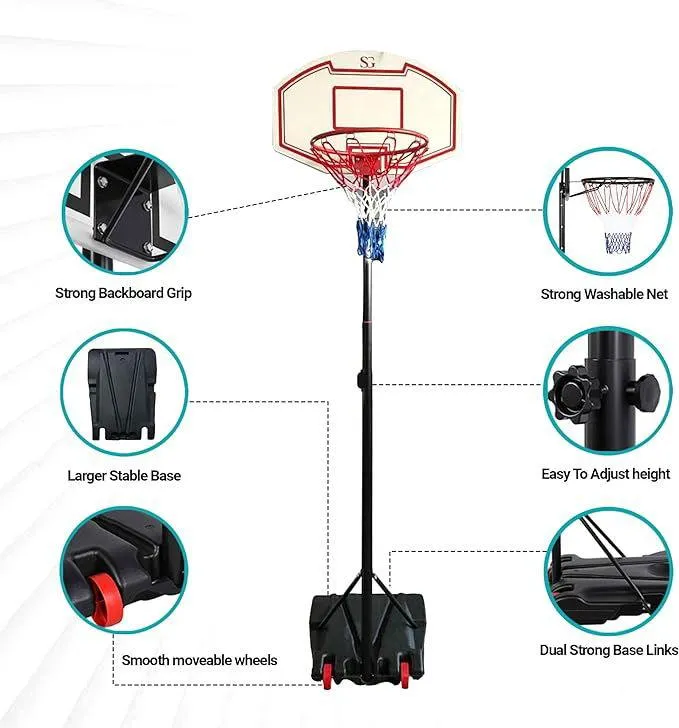 SG Traders Basketball Hoop and Stand Set