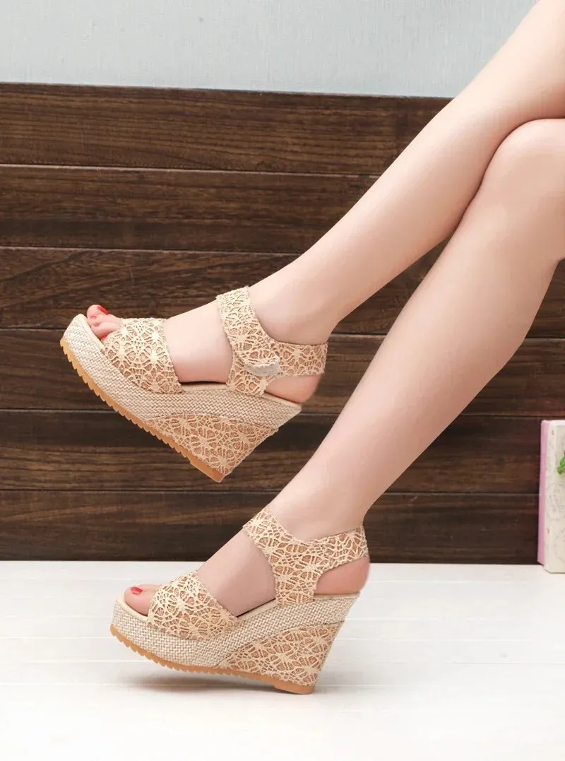 SH366 - Open Toe Wedges Sandals