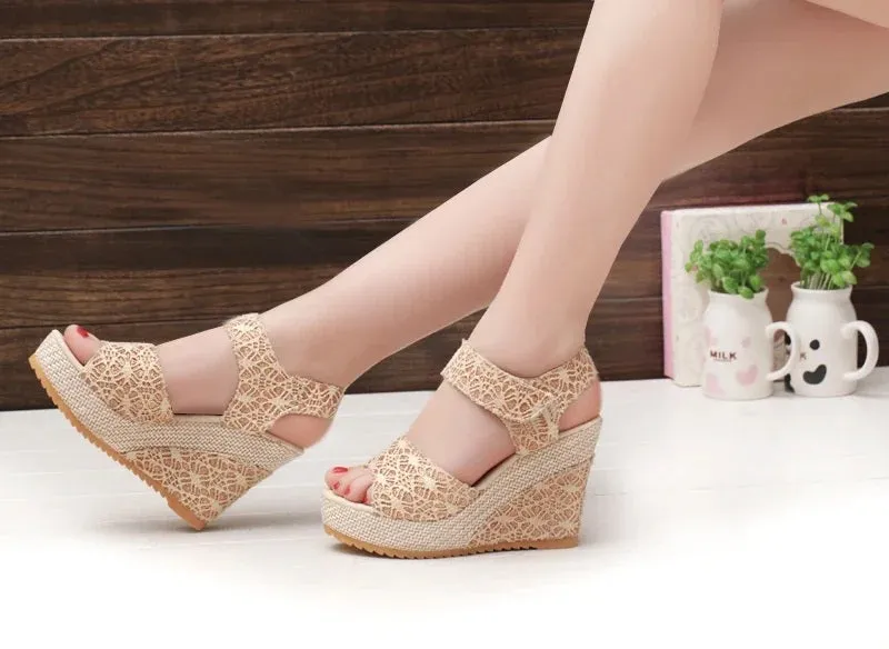 SH366 - Open Toe Wedges Sandals