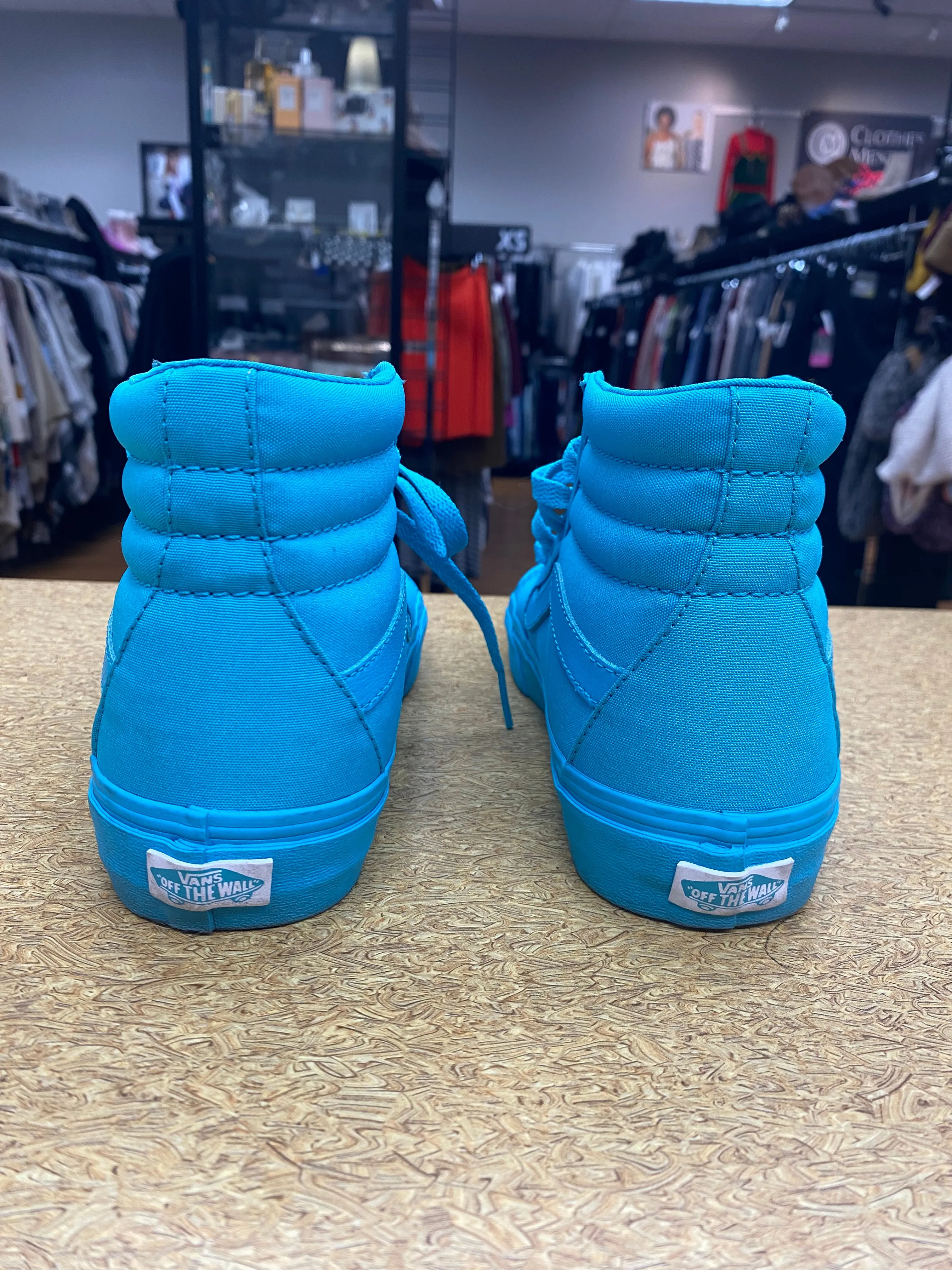 Shoes Athletic By Vans In Teal, Size: 7.5