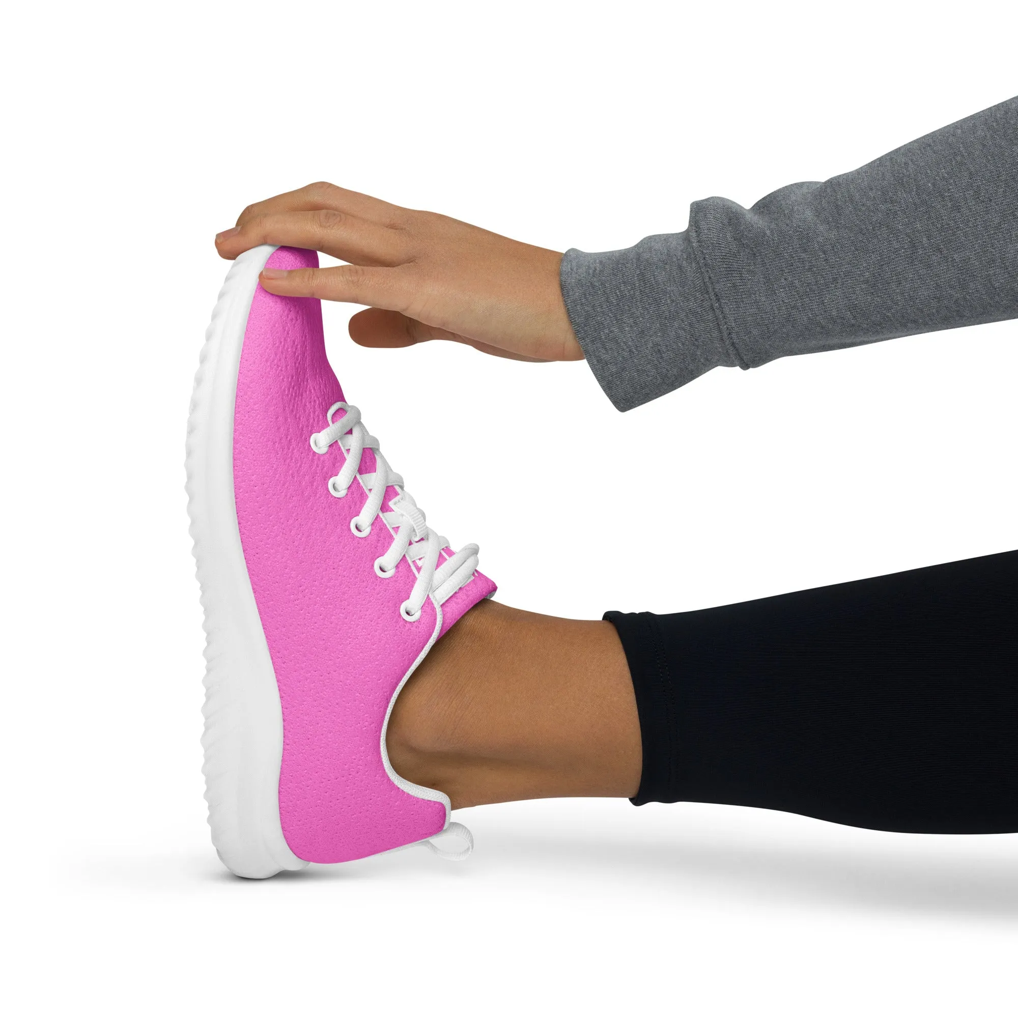 Sixty Eight 93 Logo White Pink Women’s Athletic Shoes