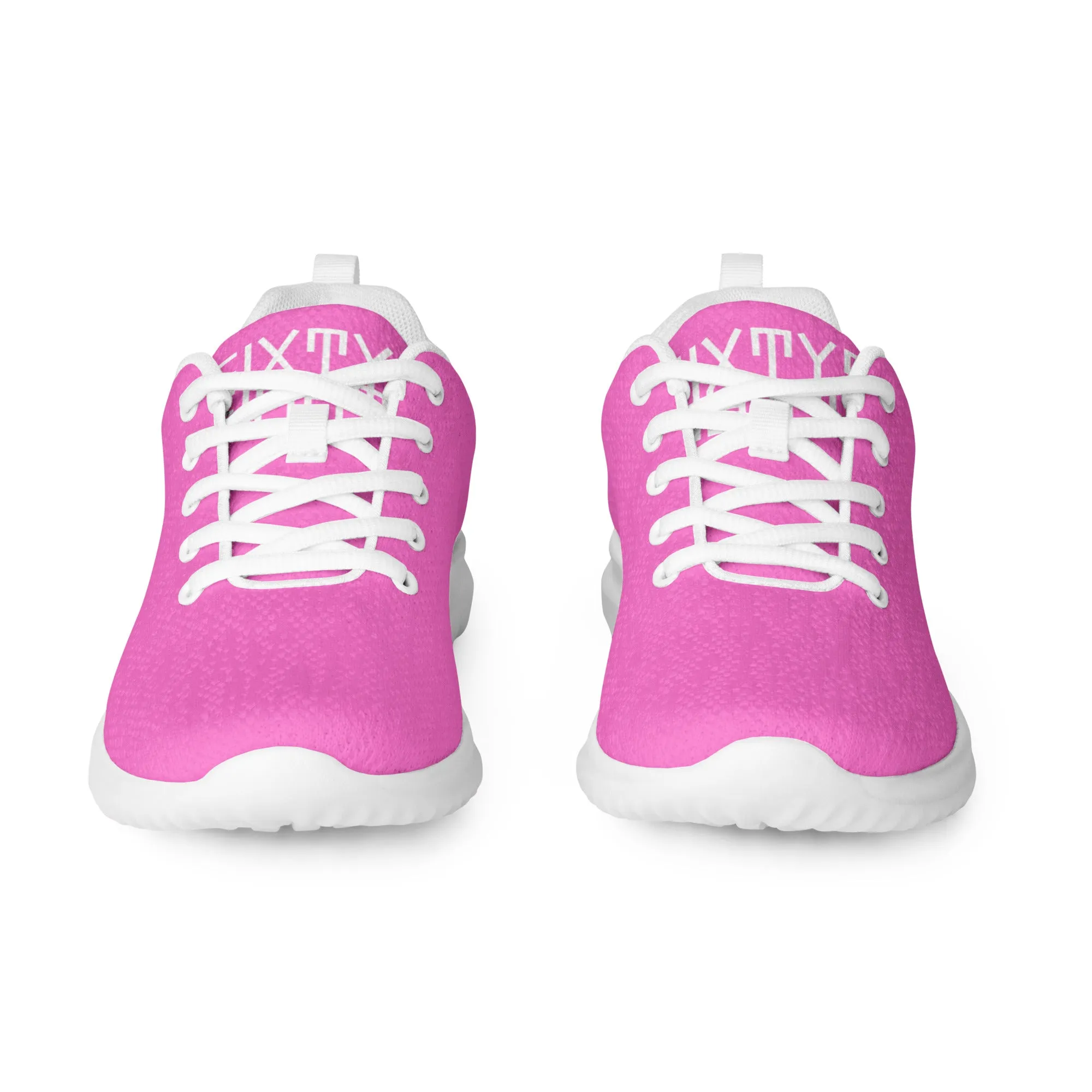 Sixty Eight 93 Logo White Pink Women’s Athletic Shoes