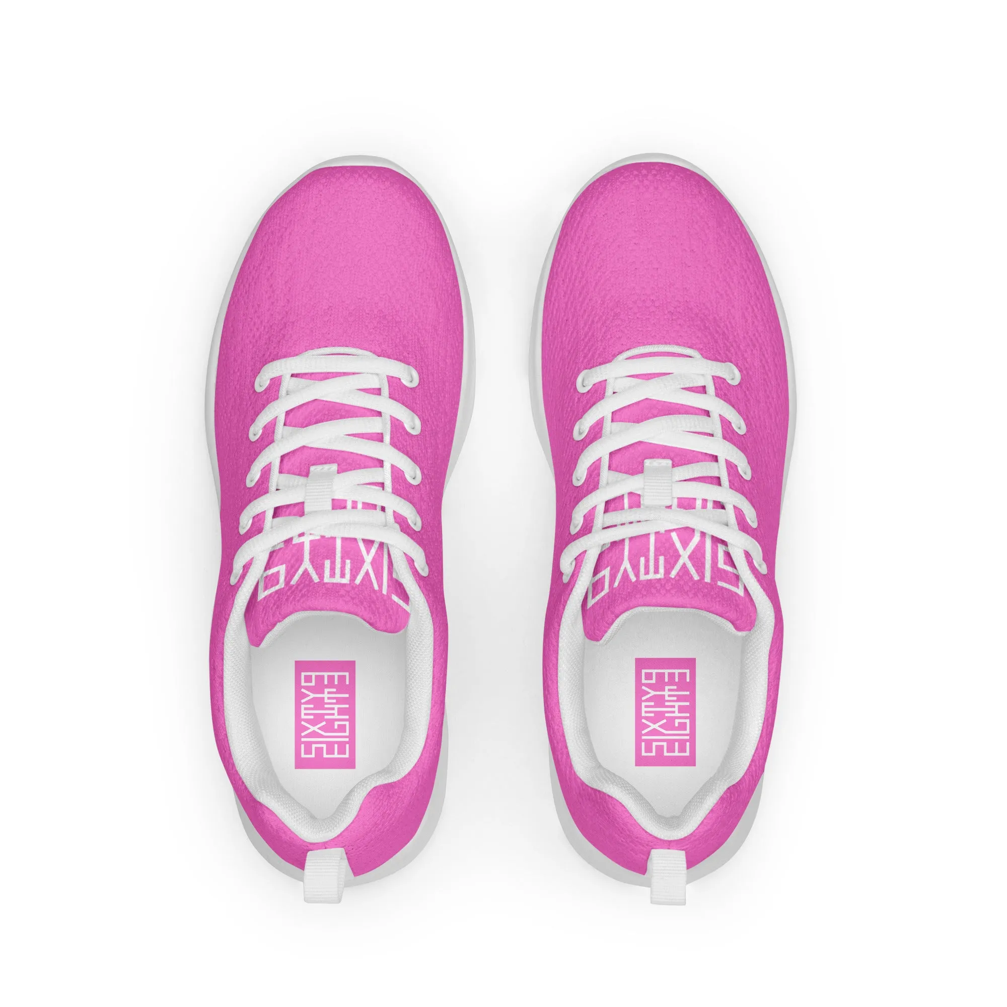 Sixty Eight 93 Logo White Pink Women’s Athletic Shoes